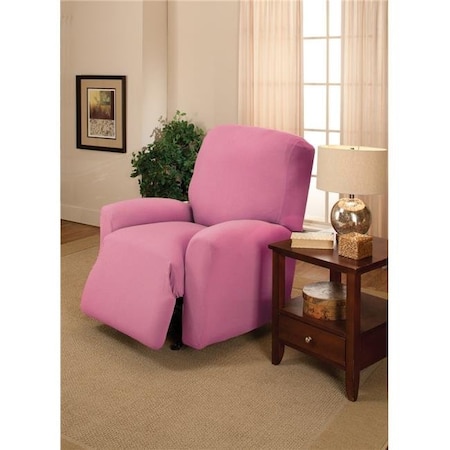 Madison Industries Madison JER-LGRECL-PK Stretch Jersey Large Recliner Slipcover; Pink JER-LGRECL-PK